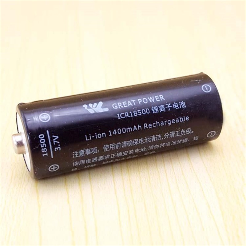 理发器电推剪18500锂电池配件3.7伏锂电池1400mAh足量续航达3小时