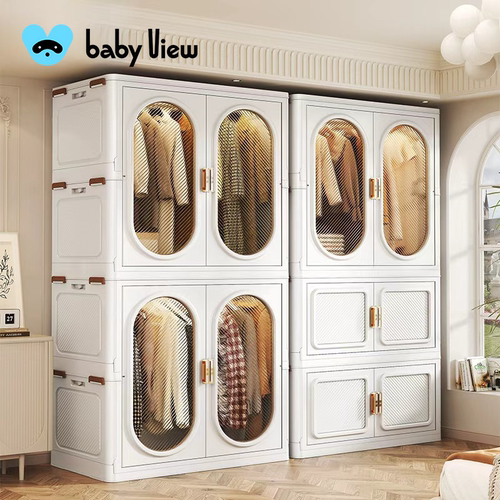 Babyview收纳柜子多层储物柜免安装家用宝宝衣柜可折叠衣服置物柜