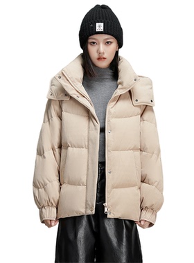 heure 22女款90绒连帽蓄热保暖羽绒服H56215/H56263