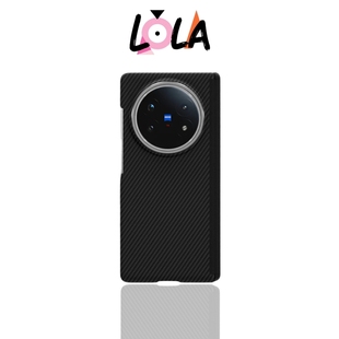 【凯夫拉芳纶纤维系列】轻奢高端保护套适用于vivoXFold5手机壳折叠屏磁吸中轴碳纤维纹理PC硬超薄xfold3pro