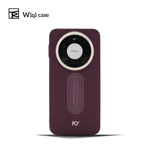 【WLQL原创家】高级轻奢勃艮第红碳纤维纹适用华为mate90promax手机壳磁吸式mate90pro保护壳80pm全包金属框