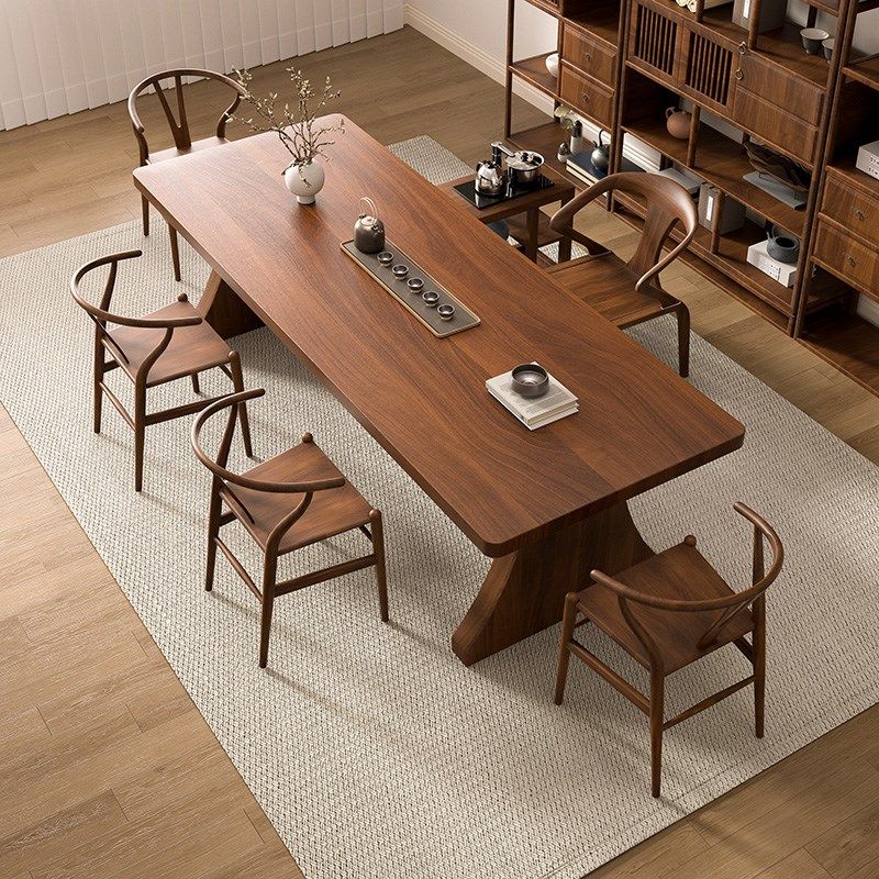 高档南美胡桃木茶桌实木新茶台家用客厅大板泡茶桌椅,住宅家具,家用茶台/茶桌,淘宝优惠券,粉丝福利购,淘宝优惠卷