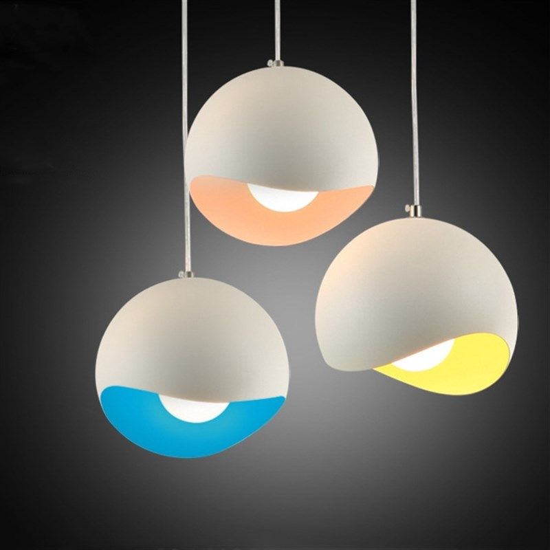 现代客厅灯LED吊灯创意三头餐吊灯个性吧台饭厅灯圆形