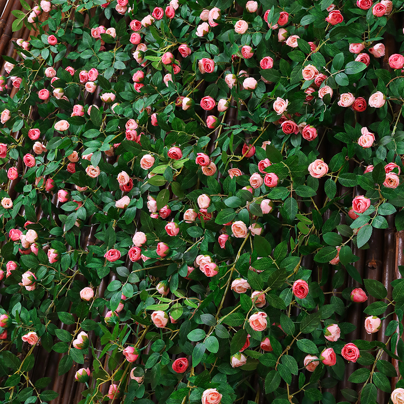 仿真玫瑰花藤假花藤条空调暖气管道藤蔓缠绕装饰塑料植物遮挡