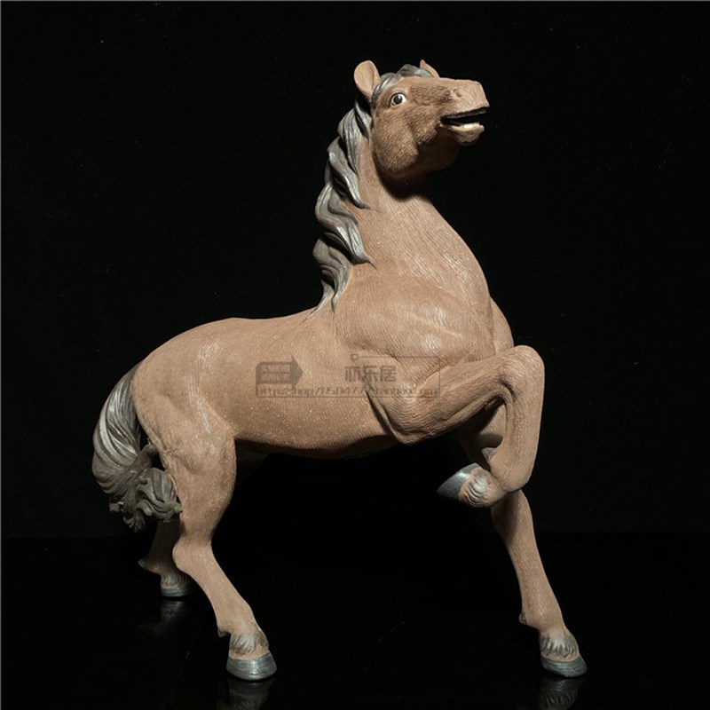 石湾公仔陶瓷马生肖创意家居客厅电视柜玄关摆件业乔迁工艺礼品