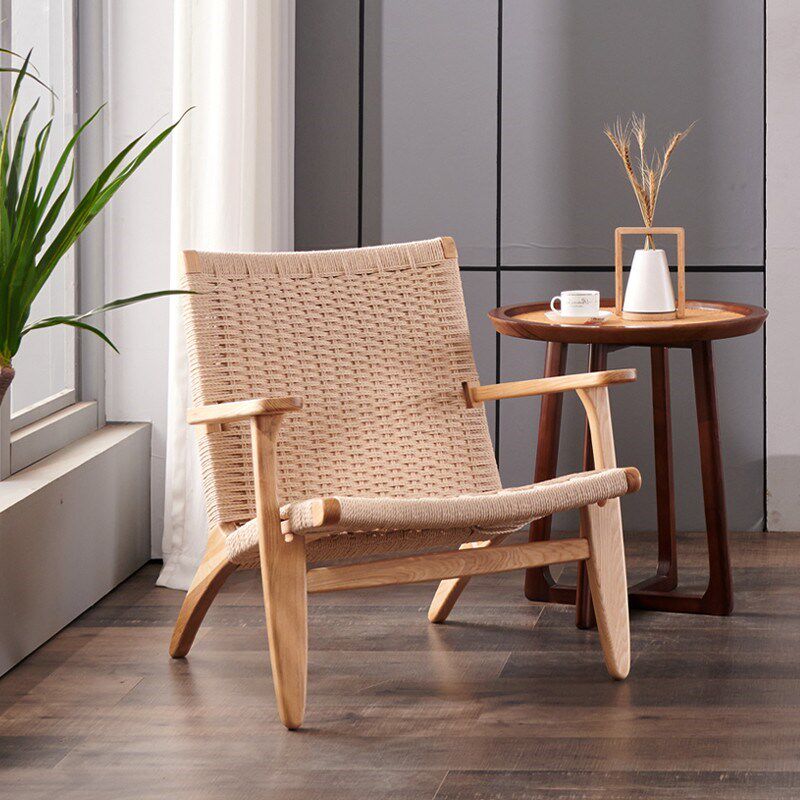 马鞍椅扶手椅实木单人沙发民宿看书休闲椅椅子靠背沙发椅,住宅家具,阳台椅,淘宝优惠券,粉丝福利购,淘宝优惠卷