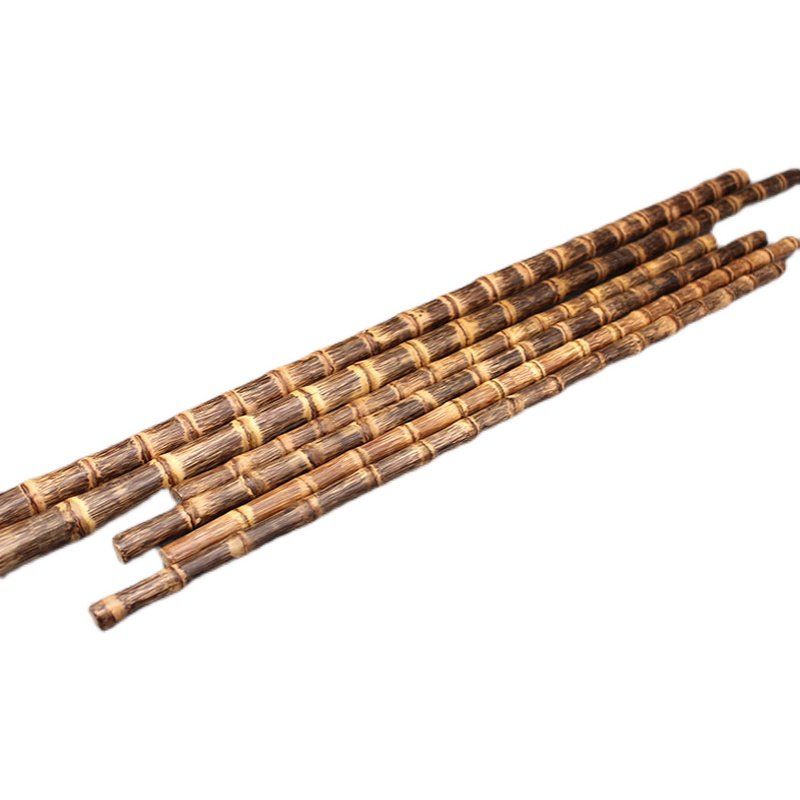 龙血金丝竹手把件文玩玉竹实心竹把件登山杖手杖实心竹子棍原材料