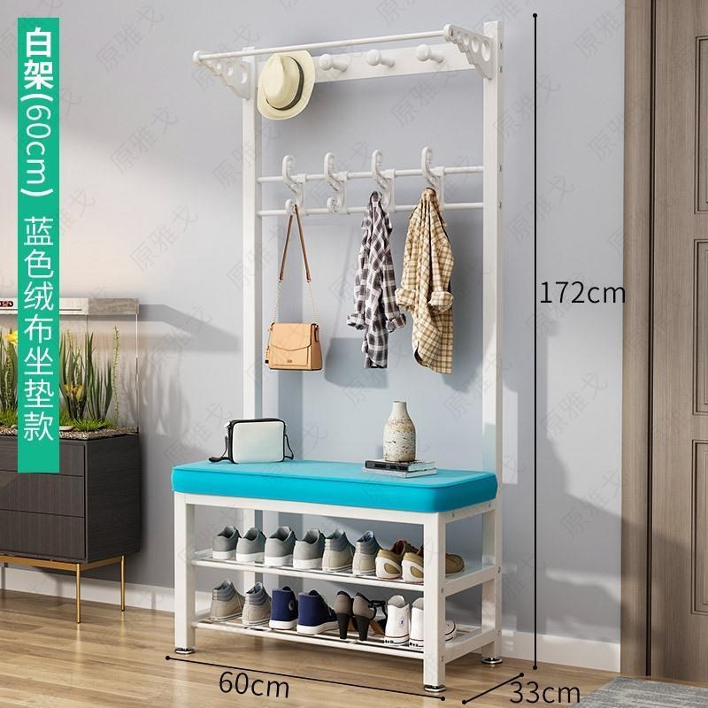 入户可坐式鞋柜家用门口带凳子进门一体靠墙换鞋凳挂衣架一体落地