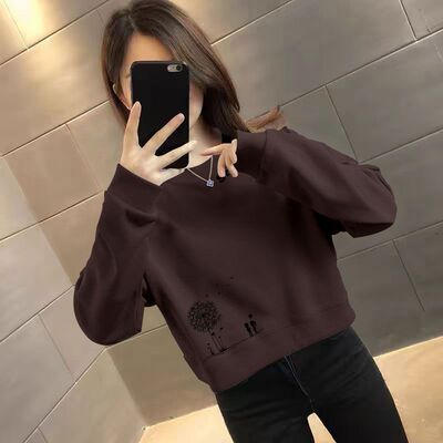 短款印花2025年春季圆领减龄数字