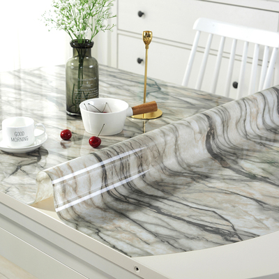 无味椭圆形PC桌布软玻璃折叠餐桌垫防水防油隔热免洗水晶板