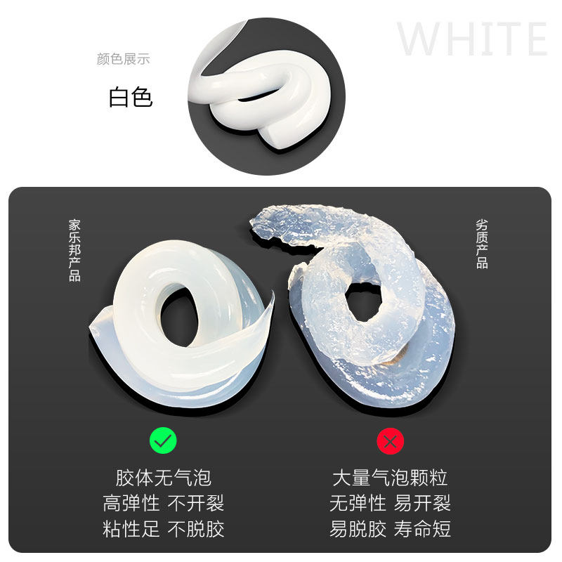 家乐邦水性收边胶踢脚线门框家具硅胶环保上彩色油漆