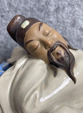 诗人李白创意举杯太白文人墨客人物陶瓷小书房书桌面公仔装饰