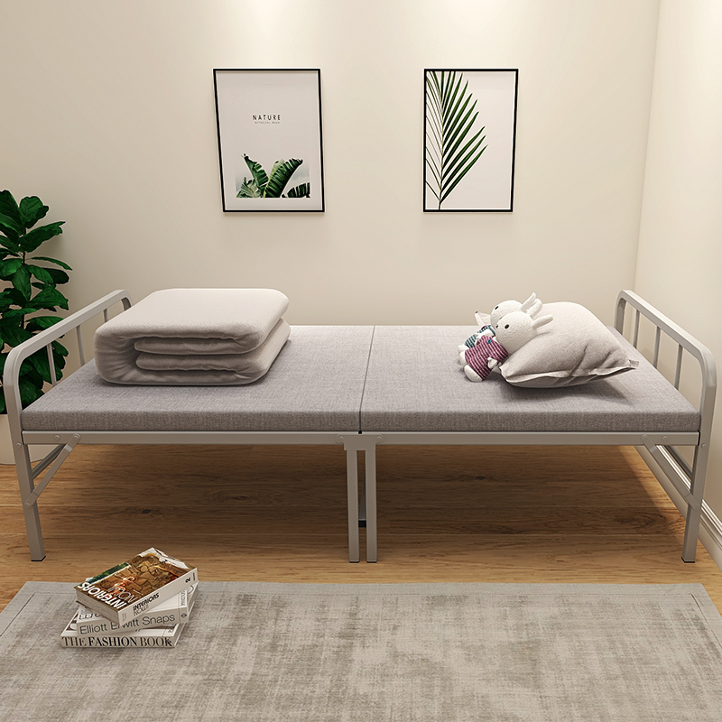 瑞仕达折叠床单人床家用1m1.2米加固铁架硬板出租屋折叠便携小床