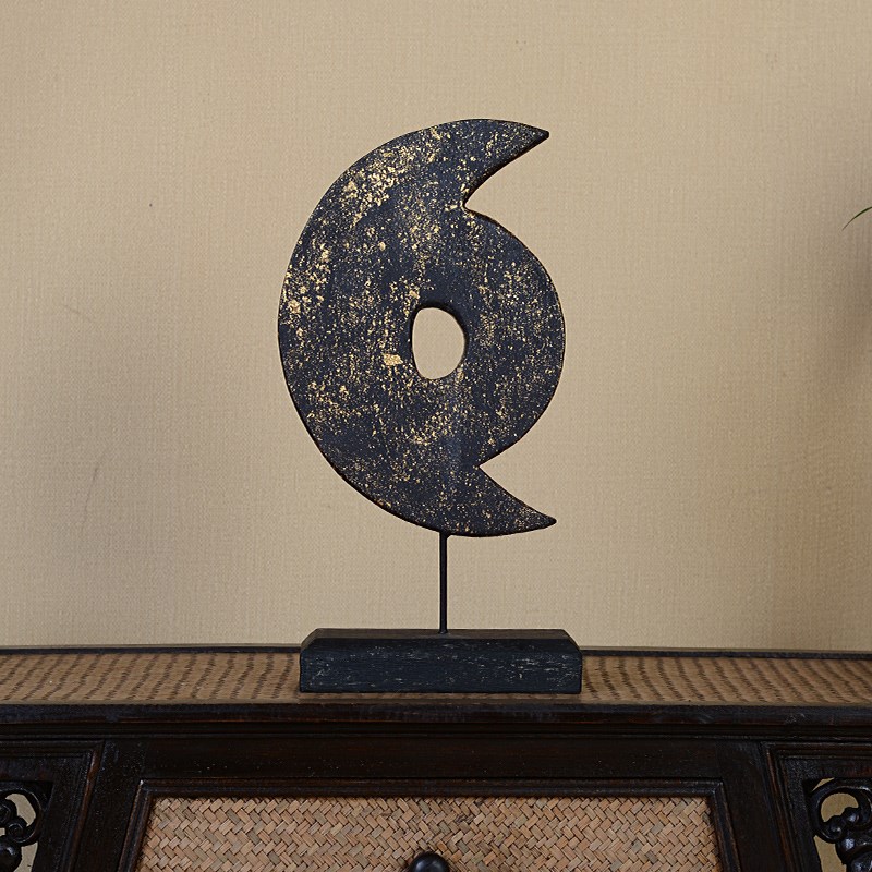 异丽 泰式家居创意装饰工艺品实木客厅电视柜玄关酒柜摆设