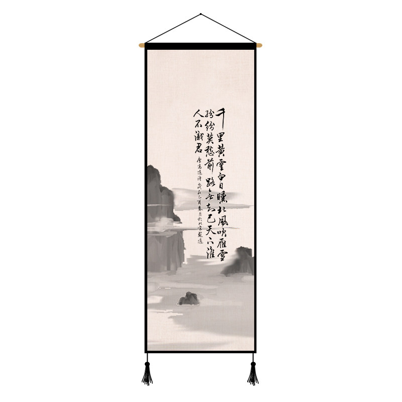 饰画客厅挂毯背景墙电表箱遮挡布艺挂画框