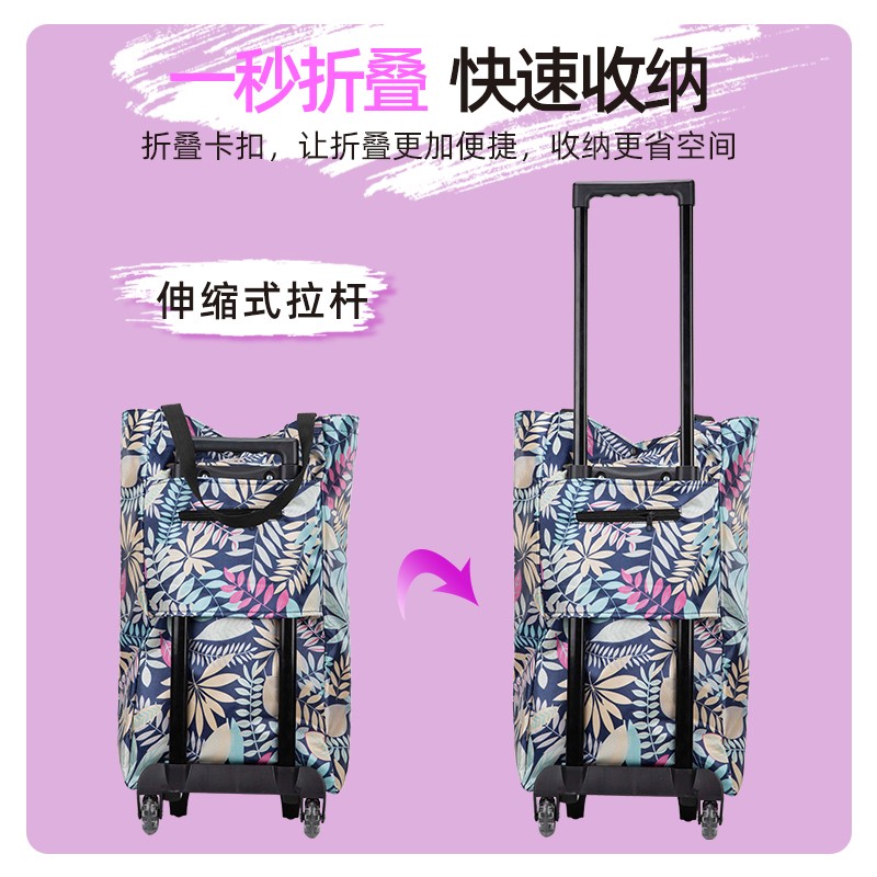 可保鲜伸缩便携折叠购物买菜车小拉车家用拖车轻便拉杆行李小推车