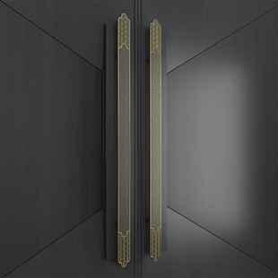 毕硕雕刻大门拉手酒店会所工艺拉手门木门框门通用拉手