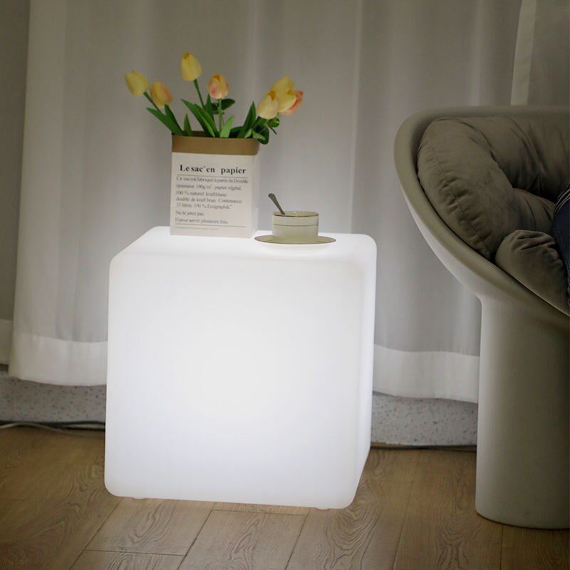 智能床头柜落地灯一体方形时尚床边法式台灯客厅沙发角落小茶几