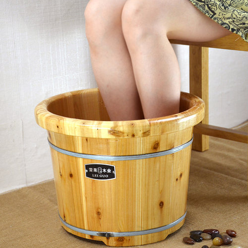 雷果木业香杉木洗脚桶木桶足浴桶洗脚盆木桶足浴盆足疗桶盆