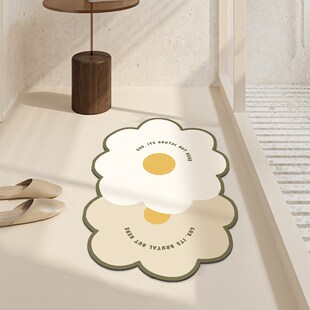 布鲁罗曼韵说浴室地垫硅藻泥吸水软垫房门口防滑垫