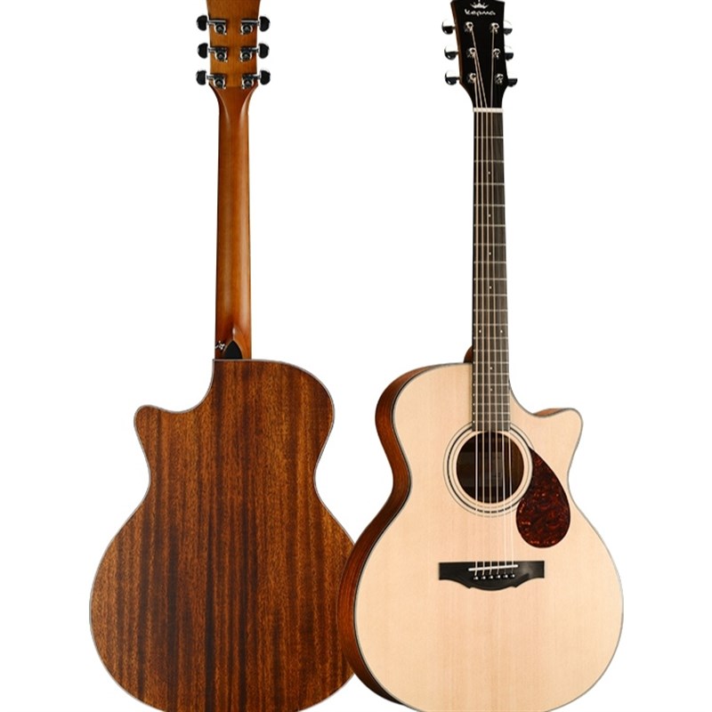 卡马面单F0单板民谣木吉他指弹弹唱 色日落色电箱琴