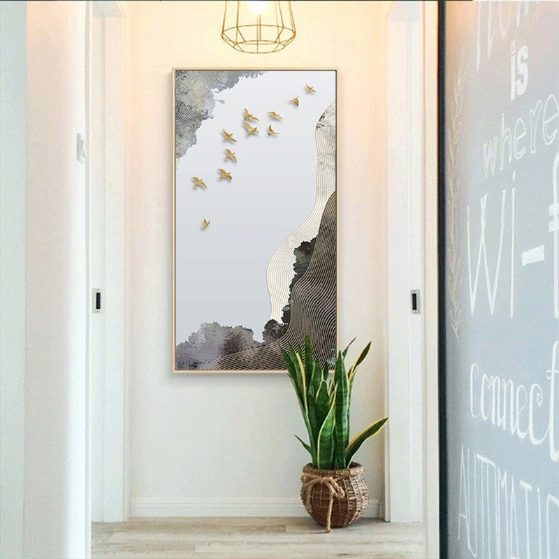 大尺寸客厅抽象油画沙发背景墙装饰画玄关样板房巨幅挂画壁画