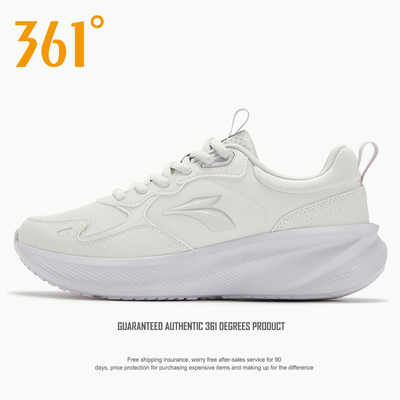 361度女鞋白色休闲鞋2025秋冬季新款官方正品旗舰运动跑步鞋子女
