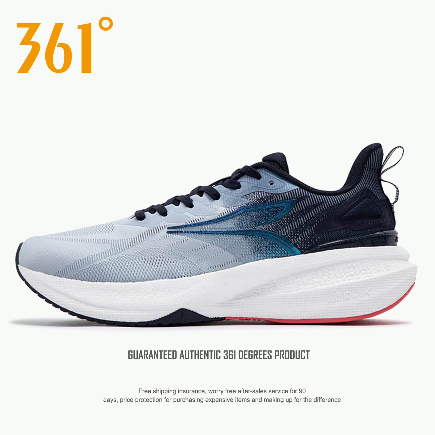 361度男鞋网面透气运动鞋2025秋冬季新款男士防滑减震跑步运动鞋