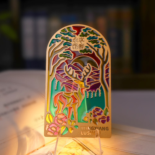 教师节礼物透明漆透光金属书签