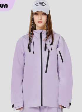 酷峰新款滑雪服套装单板双板装备全套紫色专业雪衣女男防风防水款