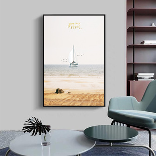 客厅装 现代沙发背景墙画风景画卧室挂画印象莫奈 饰画