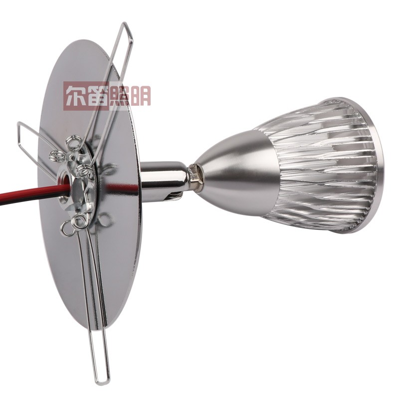 孔5公分led射灯W 背景墙射灯led天花灯客厅嵌入式聚光射灯孔灯