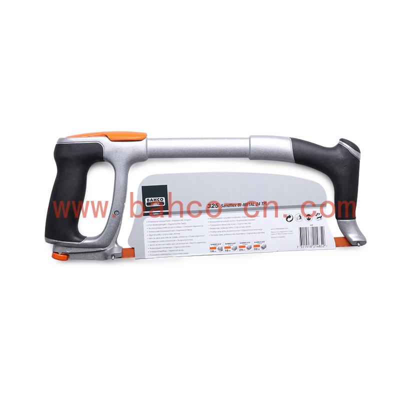 百固BAHCO重型手锯弓325钢锯架12寸不锈钢方管金属切割弓锯子进口