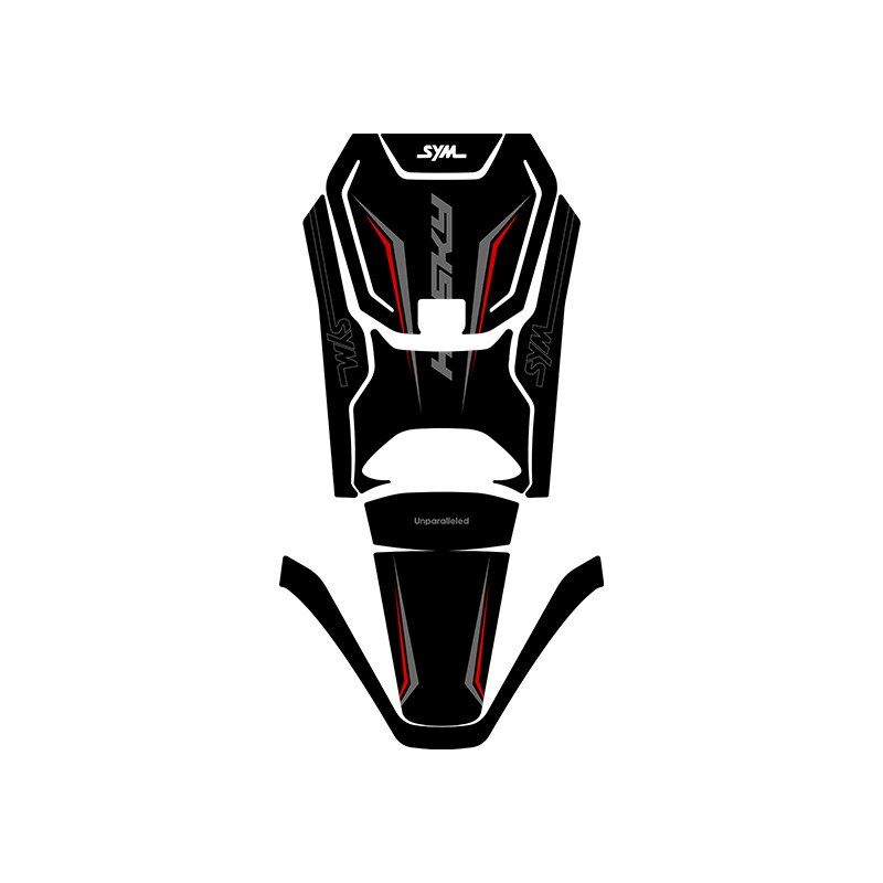 适用三阳哈士奇150ADV油箱贴保护贴装甲贴加厚防水贴花防剐蹭贴纸