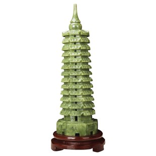 天然玉石雕刻文昌塔玉器工艺品九层十三层文昌塔玉石
