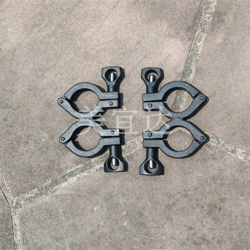 行李框圆管改装沙漠工兵铲固定快拆装活动支架卡箍卡夹