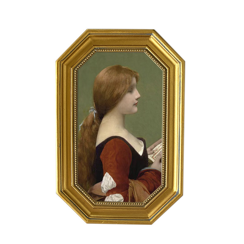欧式复古风金色树脂相框田园风油画框壁挂创意艺术八边形,家居饰品,相框/画框,淘宝优惠券,粉丝福利购,淘宝优惠卷