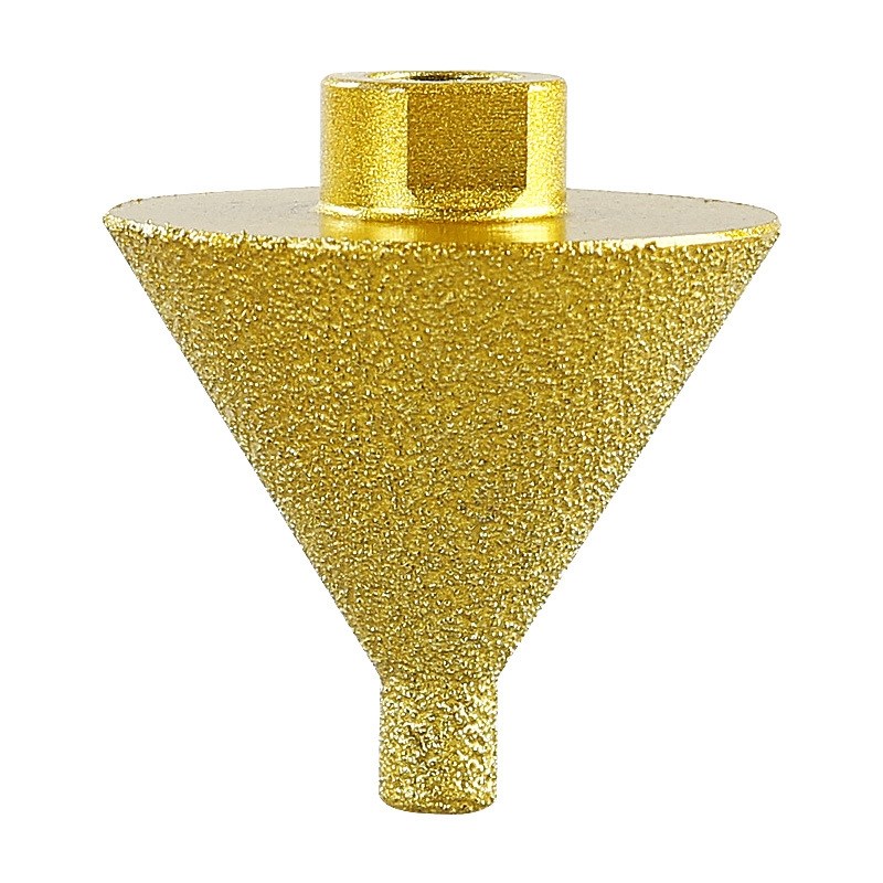 金刚石打孔扩孔钻头石材瓷砖大理石英石锥形伞型磨头孔器倒角器