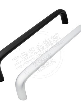 铝合金U型长拉手 黑色银色橱柜门300/320/400MM机箱把手LS516-2A
