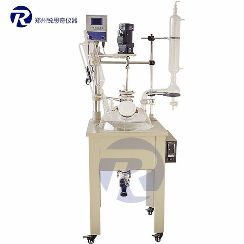 热销实验室设备防爆设计单层玻璃反应釜实验室搅拌棒变频电机
