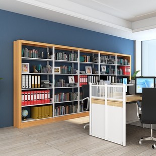 钢制书架图书馆书店学校阅览室单面书柜档案架家用