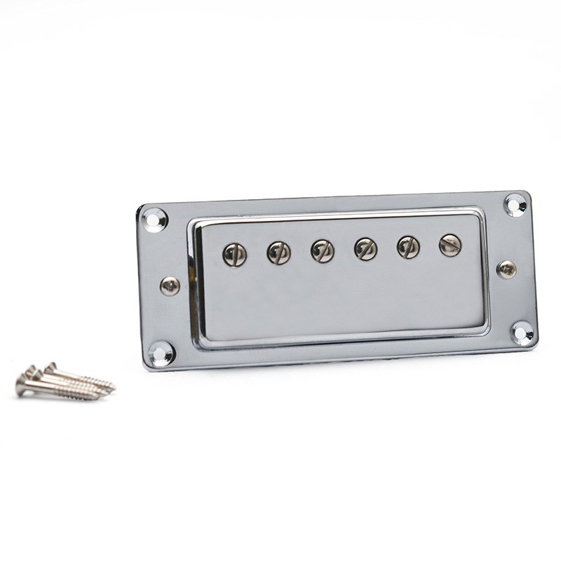 LP电吉他拾音器 迷你款电吉他拾音器线圈拾音器 金色带外框拾音