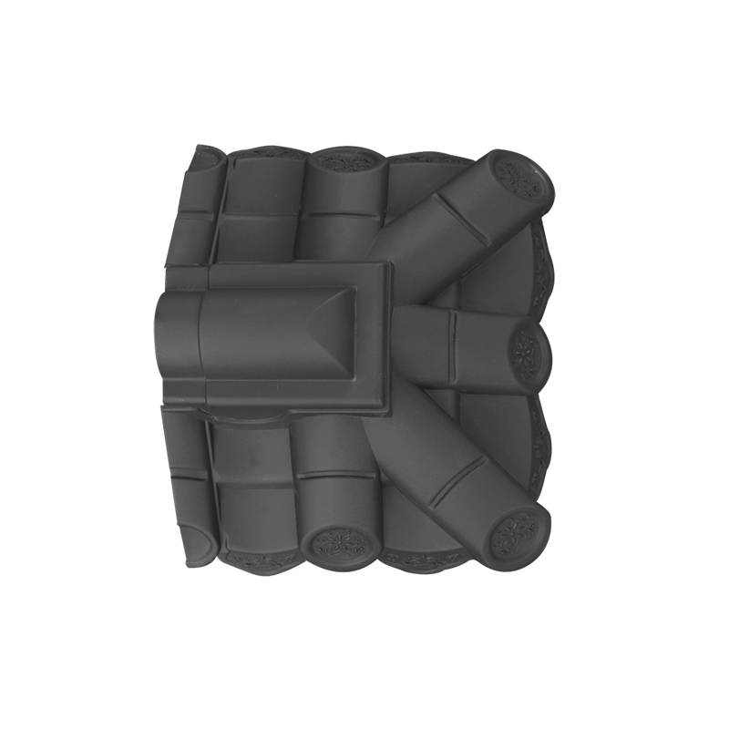 小号围墙瓦堵头2墙头瓦琉璃瓦墙顶盖帽仿古瓦装饰院墙中式树脂瓦