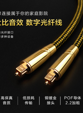 YYTG光纤音频DIF数字功放连接线适用发烧级HiFi音响方口音响线