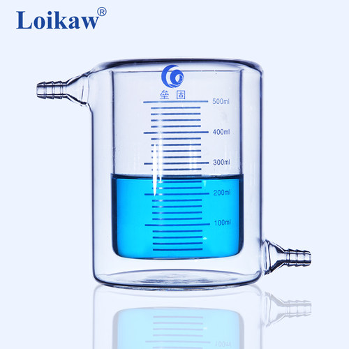 垒固 夹烧杯光催化反应器 厚壁带刻度层玻璃杯