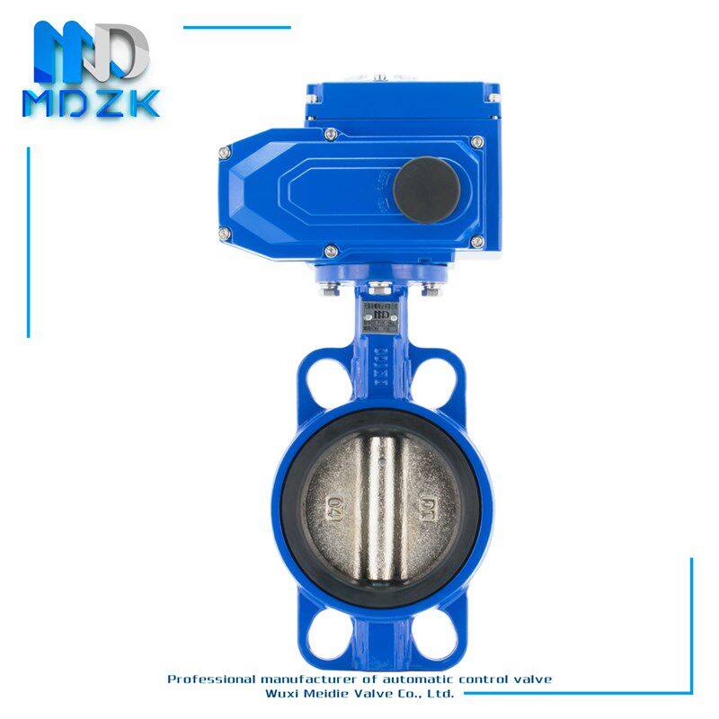 美蝶 MDZK-D971X-1Q电动蝶 电动对夹蝶 电动软密封蝶
