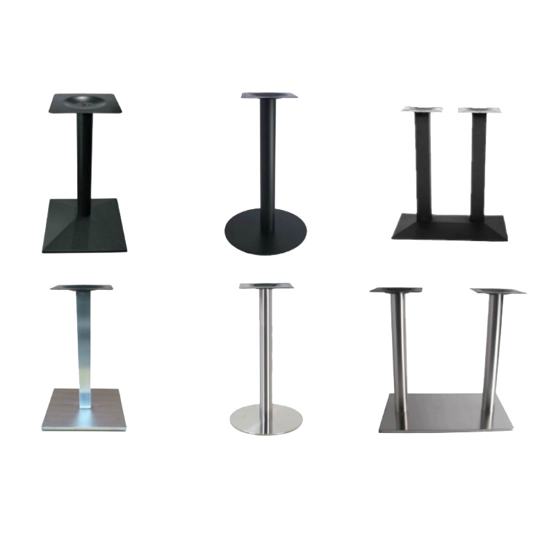 定制铁艺桌子腿桌脚不锈钢吧台脚餐台脚圆桌办公桌铁架支架底座
