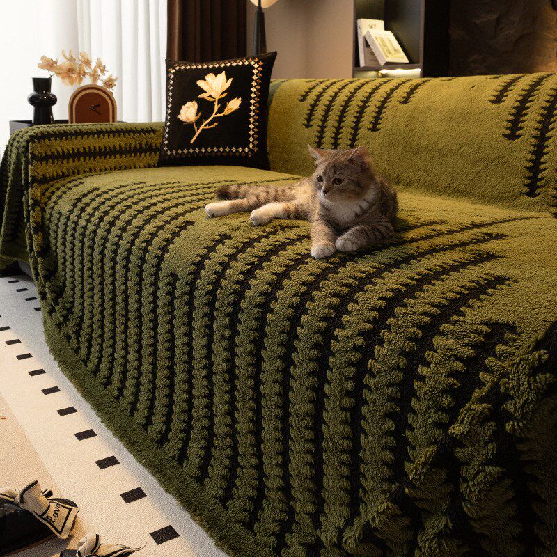 秋冬加厚毛绒沙发巾一整张全盖新款防猫抓全包型沙发罩盖布,居家布艺,沙发垫,淘宝优惠券,粉丝福利购,淘宝优惠卷