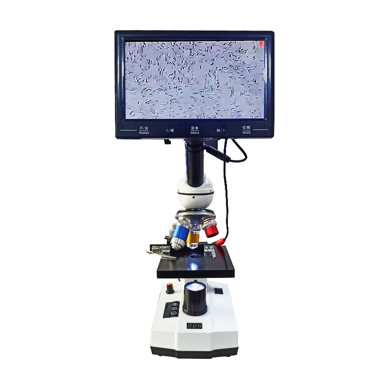 猪精液显微镜猪用人工授精看精子带加热狗牛采精倍显示屏