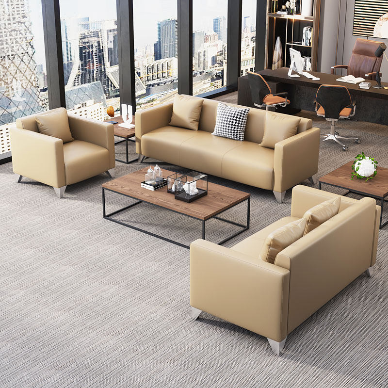 办公室现代商务茶几装休闲洽谈会客接待售楼处小型沙发